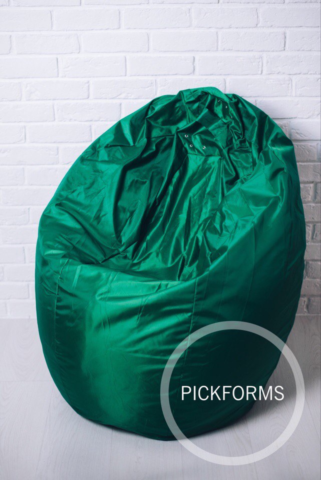 Кресло-мешок зеленый Оксфорд