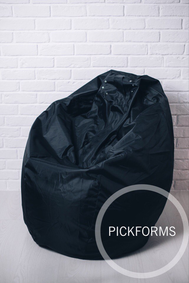 Кресло-мешок черный Оксфорд
